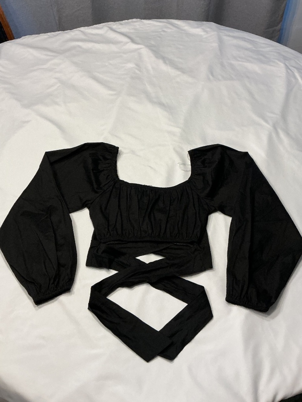 Altar’d State Black Crop Top Balloon